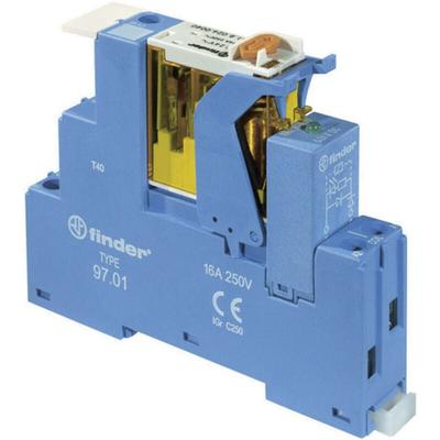4C.01.9.024.0050 Relaisbaustein Nennspannung: 24 v/dc Schaltstrom (max.): 16 a 1 Wechsler 1 - Finder Image