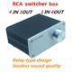 Séparateur de câble de signal RCA 4 (1) en 1(4) sorties entrée audio à 4 voies commutateur de
