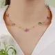 Carliana – collier de perles en forme de fleur de bohème fait à la main en acier inoxydable