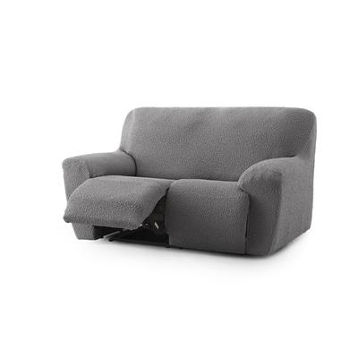 Housse de canapé 3 places relax extensible gris foncé 200 - 260 cm