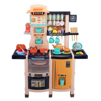 Playhouse Kitchen Cooking Set, Kitchen Playset with Food Cooker