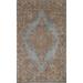 Traditional Distressed Tabriz Persian Vintage Rug Handmade Wool Carpet - 6'3" x 9'7"