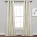 Lush Decor Cottage Polka Dot Sheer Window Curtain Panels Including Tieback Set