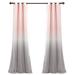 Lush Decor Umbre Fiesta Grommet Sheer/ Printed Light Filtering Window Curtain Panel with Tieback Single