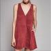 Free People Dresses | Free People | Retro Love Suede Dress | Color: Pink/Red | Size: M