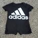 Adidas One Pieces | Adidas Baby Short Sleeve Romper | Color: Black/White | Size: 6mb