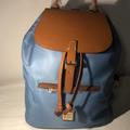 Dooney & Bourke Bags | Dooney And Bourke Allie Backpack. | Color: Blue/Brown | Size: 10" Long X 13" High X 5.5" Deep