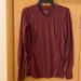 Athleta Tops | Athleta Chi Striped Long Sleeve Top Shirt Burgundy Activewear Size Small | Color: Purple/Red | Size: S