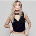 Free People Tops | Free People Juliette Shell Black Crop Top | Color: Black | Size: M