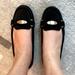 Michael Kors Shoes | Michael Kors Black Suede Buckle Slip On Loafers Shoes Women’s Size 8.5 M | Color: Black/Silver | Size: 8.5