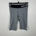 Nike Shorts | Nike Pro Spandex Shorts Womens Size S Grey Volleyball Dance Cheerleading Stretch | Color: Black/Gray | Size: S