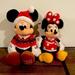 Disney Toys | Disney Store 2018 Christmas Mickey Mouse And Minnie Plush Toys 17” Both | Color: Black/Red | Size: M