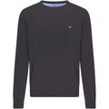 Strickpullover FYNCH-HATTON, Herren, Gr. XXXL (60/62), grau (charcoal), Strick, Obermaterial: 100% Baumwolle, unifarben, casual, normal hüftbedeckend, Rundhals, Langarm Flachstrickbündchen, Pullover, mit Logostickerei