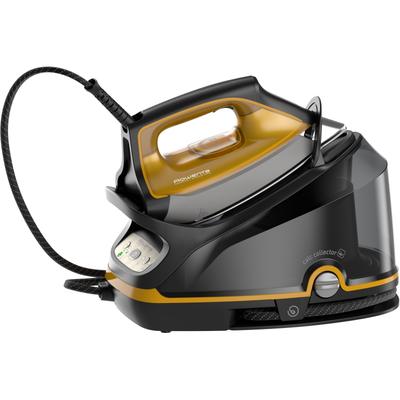 ROWENTA Dampfbügelstation "DG7644 Compact Steam Pro", gelb (gelb, schwarz), Dampfbügelstationen, 6,4 bar, 325 g/Min. Damfstoß, integriertem Verriegelungssystem Image