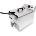 KWS KitchenWare Station KWS Commercial 1750W Electric Deep Fryer w/ Faucet Drain Valve System in Gray | 15 H x 11.4 W x 20 D in | Wayfair DY-6