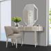 Michael Amini Lanterna Vanity, Mirror & Chair Set Wood in Brown/Gray | 68 H x 54.5 W x 20 D in | Wayfair 9032000VAN3-823