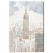 Oliver Gal New York Inkwash Skyscraper City Sketch Modern - Picture Frame Graphic Art Canvas in White | 36 H x 24 W x 1.5 D in | Wayfair