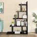 Wade Logan® Amill 63"H x 40"W Freestanding Ladder Etagere Bookcase, Wood in Gray | 63 H x 40.2 W x 11.9 D in | Wayfair