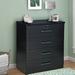 Latitude Run® Briles 4 Drawer Chest Wood in Black | 43 H x 36 W x 22 D in | Wayfair 70B5A3E7DF63493092F7D568DB40B46D