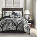 Charlton Home® Sweeten Cotton Reversible Traditional 7 Piece Comforter Set Polyester/Polyfill/Cotton Sateen in Black | Wayfair