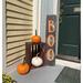 The Holiday Aisle® Wood Halloween Boo Wall Décor Metal in Black/Orange | 40 H x 8 W x 1 D in | Wayfair 37A8C869BCD34BE5BC9EC91550645DAB