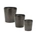 Gracie Oaks Libna 3-Piece Metal Pot Planter Set Metal | 8 H x 8 W x 8 D in | Wayfair 2B937D32AE8A443EA4EDA65CA3644B5A