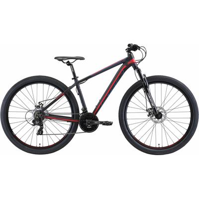 Mountainbike BIKESTAR Gr. 43, schwarz, Fahrräder, 43cm, 29 Zoll (73,66cm), für Damen und Herren, Kettenschaltung
