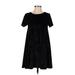 Rolla Coster Casual Dress - A-Line: Black Solid Dresses - Women's Size Small