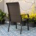 Lark Manor™ Alyah Mix Match Metal High Backrest Patio Dining Chair Rattan Seat in Black | 41 H x 23.5 W x 25 D in | Wayfair