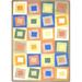 Blue/Green 92 x 64 x 0.5 in Area Rug - George Oliver Area Rug in Multicolor Nylon | 92 H x 64 W x 0.5 D in | Wayfair