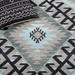 Black/Gray 72 x 48 x 0.24 in Indoor Area Rug - Union Rustic Arbenor Southwestern Handmade Kilim Wool/Area Rug in Gray/Black Polyester/Wool | Wayfair