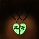 Collier pendentif en forme de coeur pour la présidence du couple Shoous quatre scalp Everver fleur