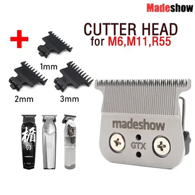Madeshow-Tondeuse à Cheveux Professionnelle M6 M11 Kulilang R55 Lame Originale 0mm Tête de Coupe