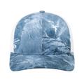 Pacific Headwear 107C Snapback Trucker Hat Cap in High Seas/White | Cotton Blend