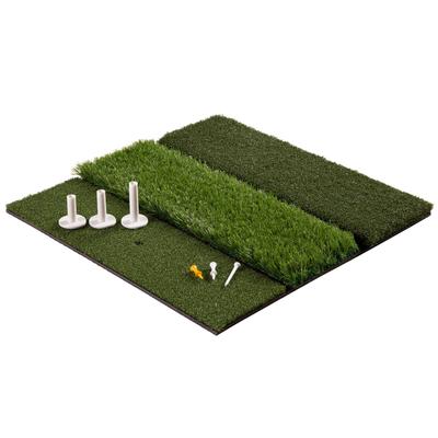 3-Level Golf Mat - 24x24 Chipping Mat with Fairway, Rough, and Driving Turf - Outdoor or Indoor Golf Simulator by Wakeman