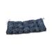 Pillow Perfect Outdoor Merida Indigo Blown Bench Cushion