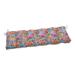 Pillow Perfect Outdoor Make It Rain Zinnia Blown Bench Cushion