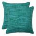 Pillow Perfect Outdoor Remi Lagoon 16.5-inch Throw Pillow (Set of 2) - 16.5 X 16.5 X 5 - 16.5 X 16.5 X 5