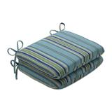 Pillow Perfect Outdoor Terrace Breeze Rounded Corners Seat Cushion (Set of 2) - 15.5 X 18.5 X 3