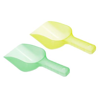 1 Set Ice Scoop Plastic 5.9x3.3x2.4" Flour Sugar Shovel Yellow, Green - Yellow,Green