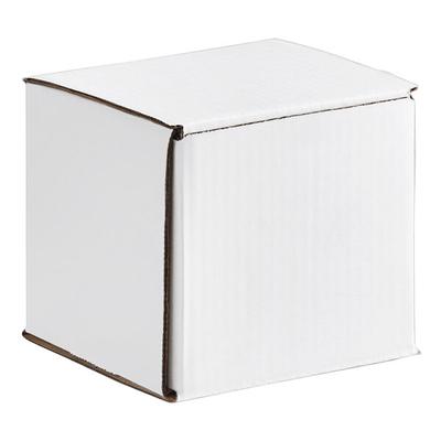 Lavex 6" x 6" x 6" White Tuck Top Corrugated Mailer - 50/Case