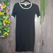 Lularoe Dresses | ,2/$40nwt Lularoe Julia Ringer Black Bodycon Dress Size Xxs | Color: Black/White | Size: Xxs