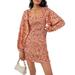 Free People Dresses | Free People “Smock It To Me” Mini Dress | Color: Orange/Pink | Size: S