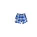 Gymboree Cargo Shorts: Blue Checkered/Gingham Bottoms - Size 6-12 Month