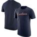 Men's Nike Heather Navy Virginia Cavaliers Vintage Logo Tri-Blend T-Shirt