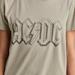 Lucky Brand Acdc Crew Tee - Women's Clothing Tops Shirts Tee Graphic T Shirts in Neutral Grey, Size XL