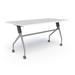 Compel Nifty Nesting Training Table w/ Casters Wood/Steel in White | 60 W x 30 D in | Wayfair NIF-6030-WHT