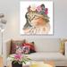 East Urban Home 'Cattitude I' By Myles Sullivan Graphic Art Print on Wrapped Canvas in Brown/White | 18 H x 18 W x 1.5 D in | Wayfair