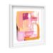 Oliver Gal Colored Tones II Abstract Mosaic Modern - Picture Frame Painting Canvas in Orange/Pink | 30 H x 24 W x 2 D in | Wayfair