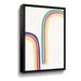 Corrigan Studio® Rainbow Blush II V2 Gallery Wrapped Floater-Framed Canvas Canvas, Wood in Blue/Pink/Yellow | 12 H x 8 W x 2 D in | Wayfair